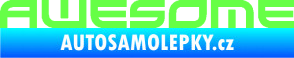 Samolepka Awesome Fluorescentní zelená