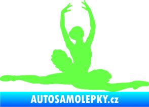 Samolepka Baletka 004 pravá Fluorescentní zelená