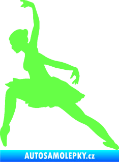 Samolepka Baletka 007 levá Fluorescentní zelená