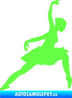 Samolepka Baletka 007 pravá Fluorescentní zelená