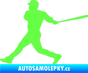 Samolepka Baseball 002 levá Fluorescentní zelená