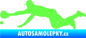 Samolepka Baseball 015 levá Fluorescentní zelená