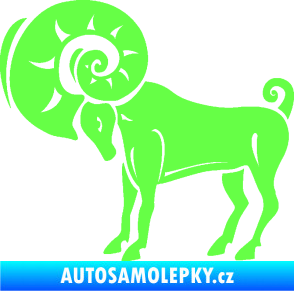 Samolepka Beran zvěrokruh 005 levá Fluorescentní zelená