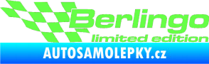 Samolepka Berlingo limited edition levá Fluorescentní zelená