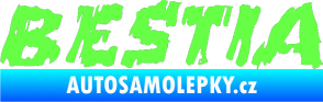 Samolepka Bestia Fluorescentní zelená