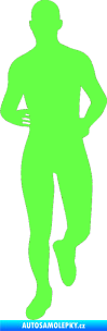 Samolepka Běžec 002 levá Fluorescentní zelená