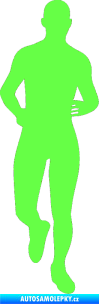 Samolepka Běžec 002 pravá Fluorescentní zelená
