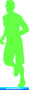 Samolepka Běžec 006 levá Fluorescentní zelená