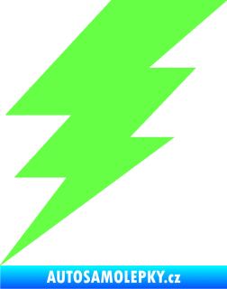 Samolepka Blesk 001 elektřina Fluorescentní zelená