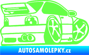 Samolepka BMW e46 karikatura pravá Fluorescentní zelená
