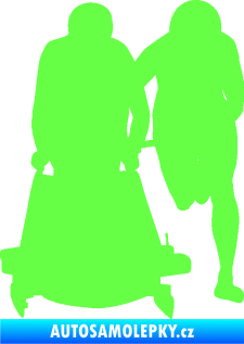 Samolepka Boby 002 levá Fluorescentní zelená