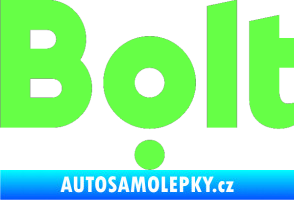Samolepka Bolt - taxi Fluorescentní zelená