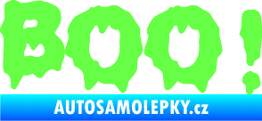 Samolepka Boo! Fluorescentní zelená