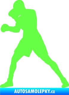 Samolepka Boxer 001 levá Fluorescentní zelená