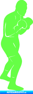 Samolepka Boxer 004 pravá Fluorescentní zelená