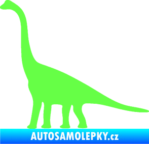 Samolepka Brachiosaurus 001 levá Fluorescentní zelená