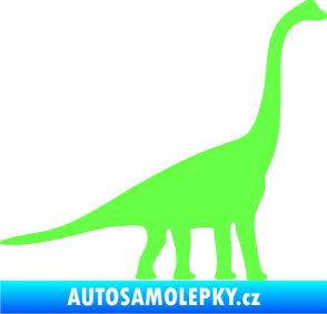 Samolepka Brachiosaurus 001 pravá Fluorescentní zelená