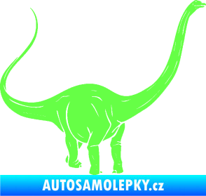 Samolepka Brachiosaurus 002 pravá Fluorescentní zelená