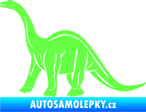 Samolepka Brachiosaurus 003 levá Fluorescentní zelená