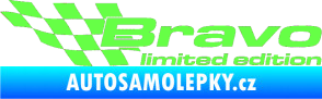 Samolepka Bravo limited edition levá Fluorescentní zelená