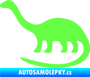 Samolepka Brontosaurus 001 levá Fluorescentní zelená