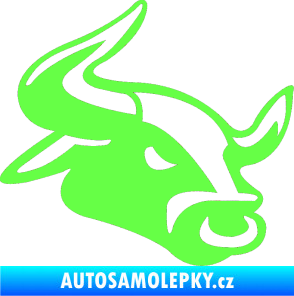 Samolepka Býk 001 pravá Fluorescentní zelená