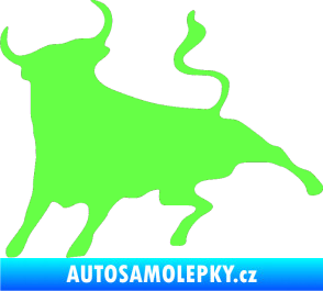 Samolepka Býk 002 levá Fluorescentní zelená