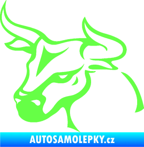 Samolepka Býk 005 levá Fluorescentní zelená