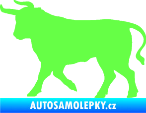 Samolepka Býk 011 levá Fluorescentní zelená