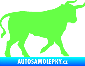 Samolepka Býk 011 pravá Fluorescentní zelená