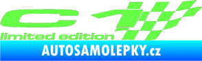 Samolepka C1 limited edition pravá Fluorescentní zelená