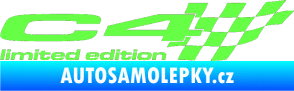 Samolepka C4 limited edition pravá Fluorescentní zelená
