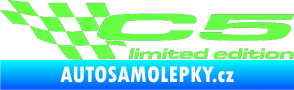Samolepka C5 limited edition levá Fluorescentní zelená