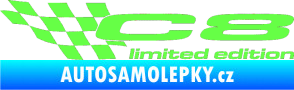 Samolepka C8 limited edition levá Fluorescentní zelená