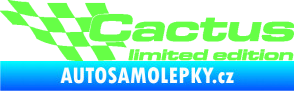 Samolepka Cactus limited edition levá Fluorescentní zelená