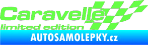 Samolepka Caravelle limited edition pravá Fluorescentní zelená