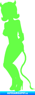 Samolepka Čertice 005 levá Fluorescentní zelená