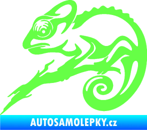 Samolepka Chameleon 001 levá Fluorescentní zelená