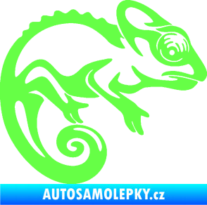 Samolepka Chameleon 002 pravá Fluorescentní zelená