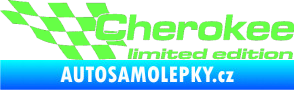 Samolepka Cherokee limited edition levá Fluorescentní zelená