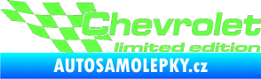 Samolepka Chevrolet limited edition levá Fluorescentní zelená