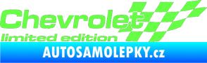 Samolepka Chevrolet limited edition pravá Fluorescentní zelená