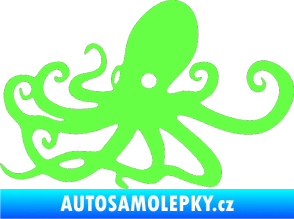 Samolepka Chobotnice 001 levá Fluorescentní zelená