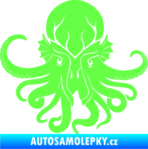 Samolepka Chobotnice 002 levá Fluorescentní zelená