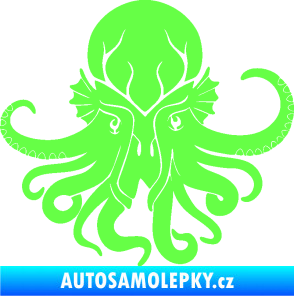 Samolepka Chobotnice 002 pravá Fluorescentní zelená