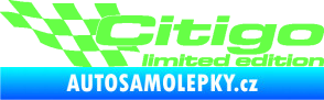 Samolepka Citigo limited edition levá Fluorescentní zelená