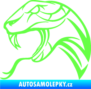 Samolepka Cobra 002 levá Fluorescentní zelená