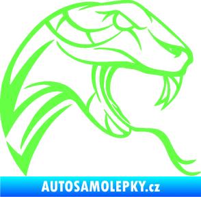 Samolepka Cobra 002 pravá Fluorescentní zelená
