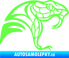 Samolepka Cobra 003 pravá Fluorescentní zelená