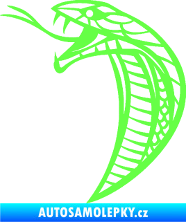 Samolepka Cobra 005 levá Fluorescentní zelená